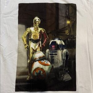 STAR WARS Men's Three Droids T-Shirt Large White